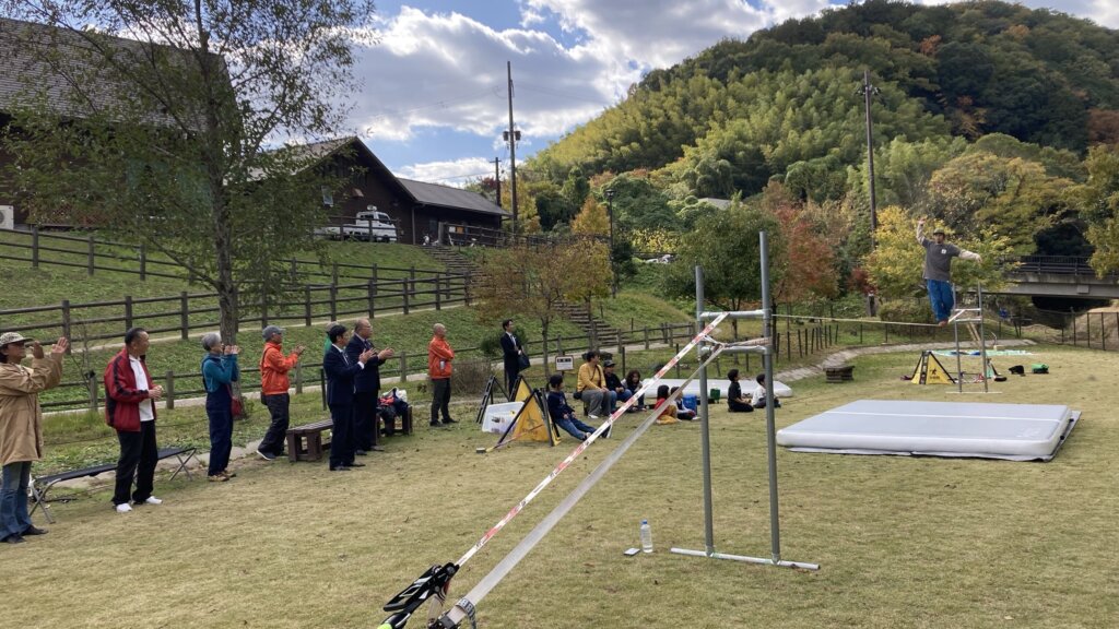 スラックラインパフォーマンス　京都