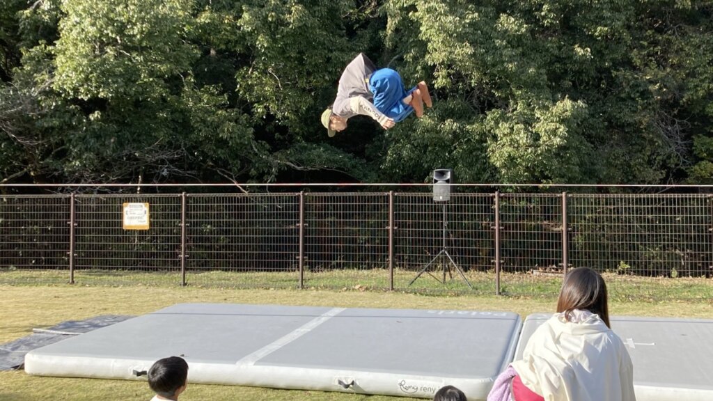 スラックラインパフォーマンス　京都