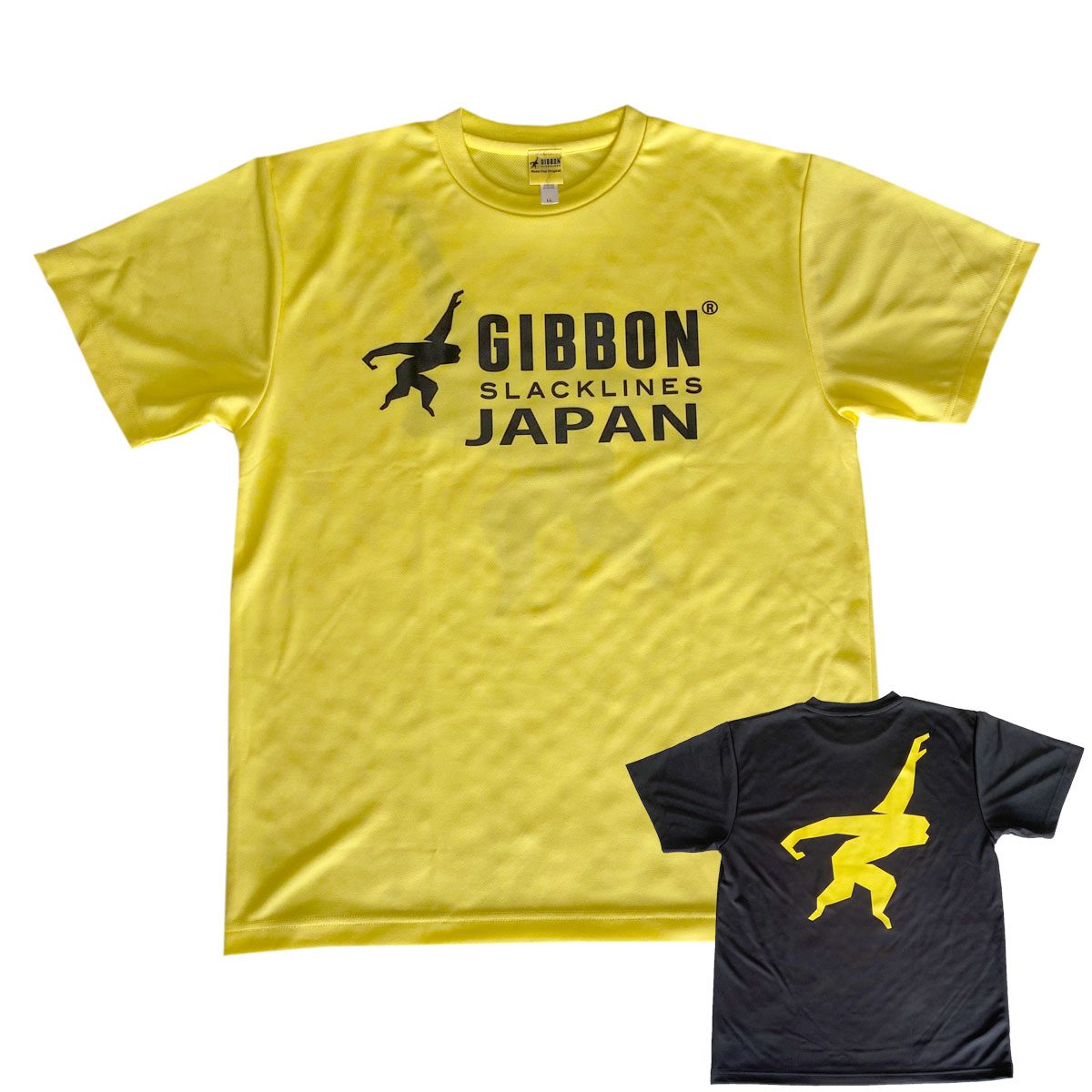 GIBBON JAPAN　ドライ素材　ロゴTシャツ