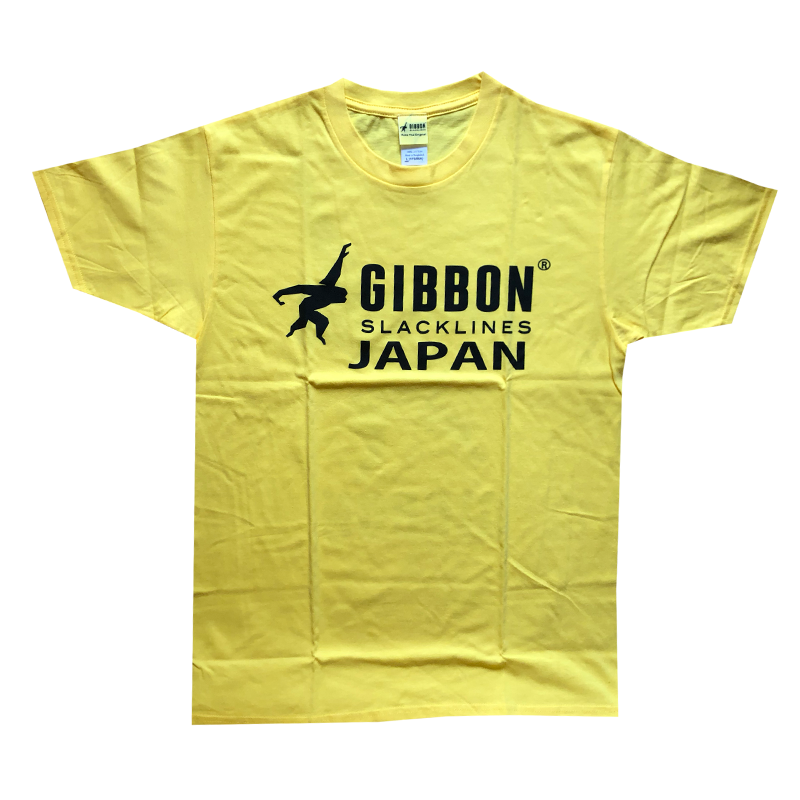 GIBBON JAPAN　ロゴTシャツ　イエロー