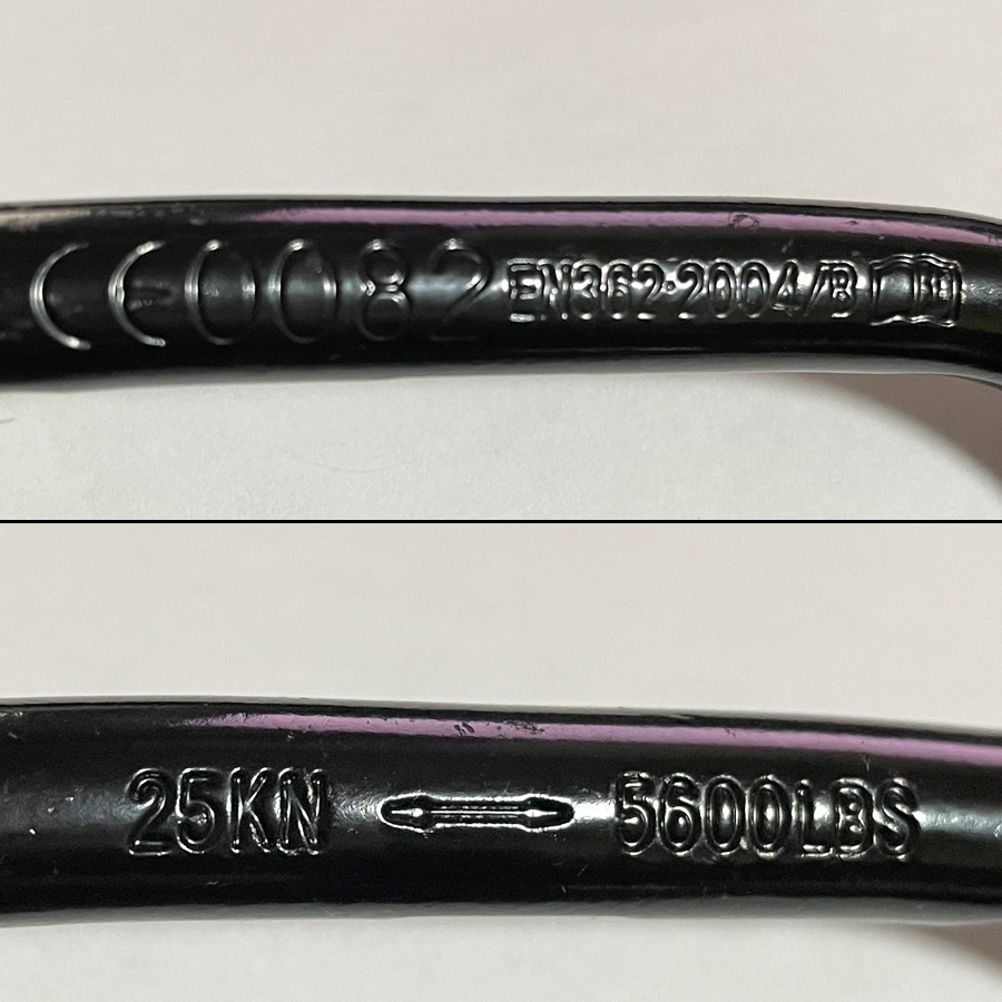 スチールカラビナ　オートロック式　CE　EN　認証