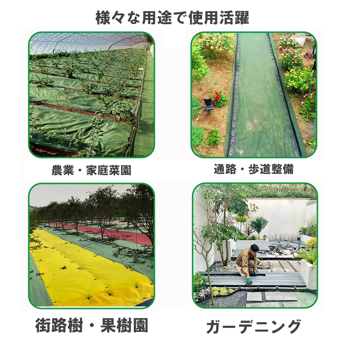 農業、園芸、ガーデニング、通路に