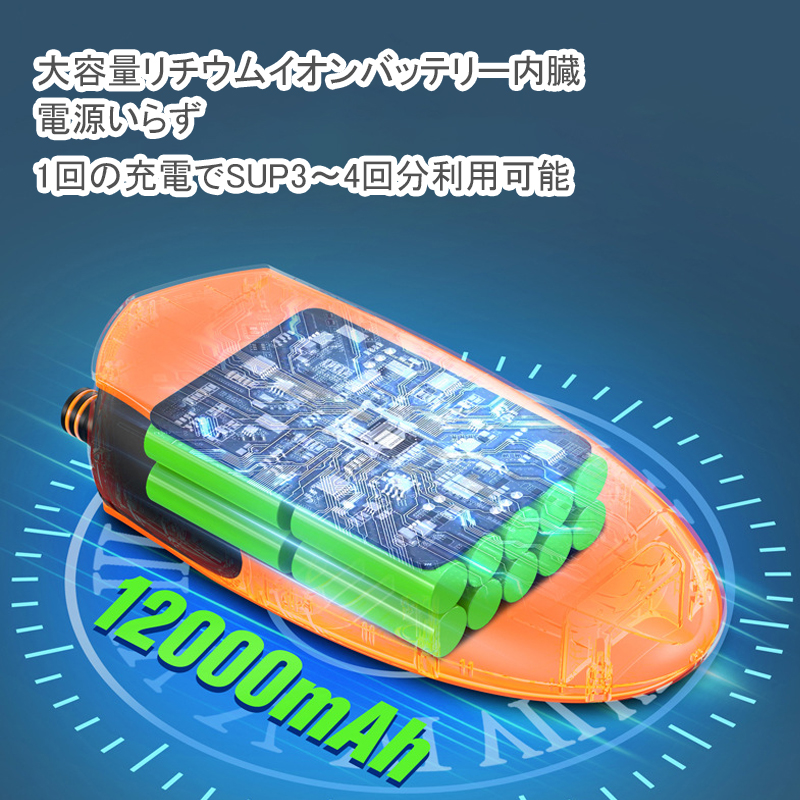 大容量リチウムイオン電池内臓